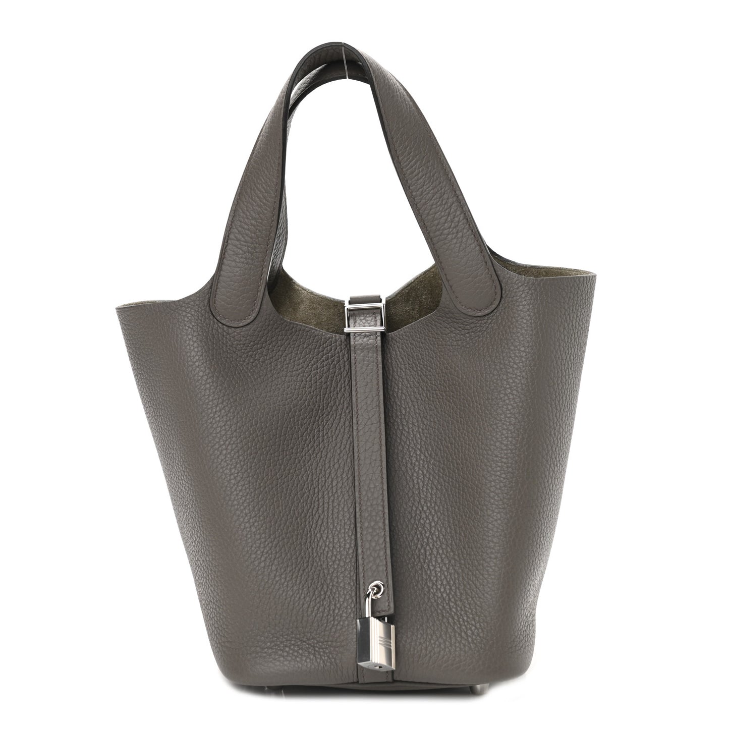 Taurillon Clemence Picotin Lock 18 PM Etain