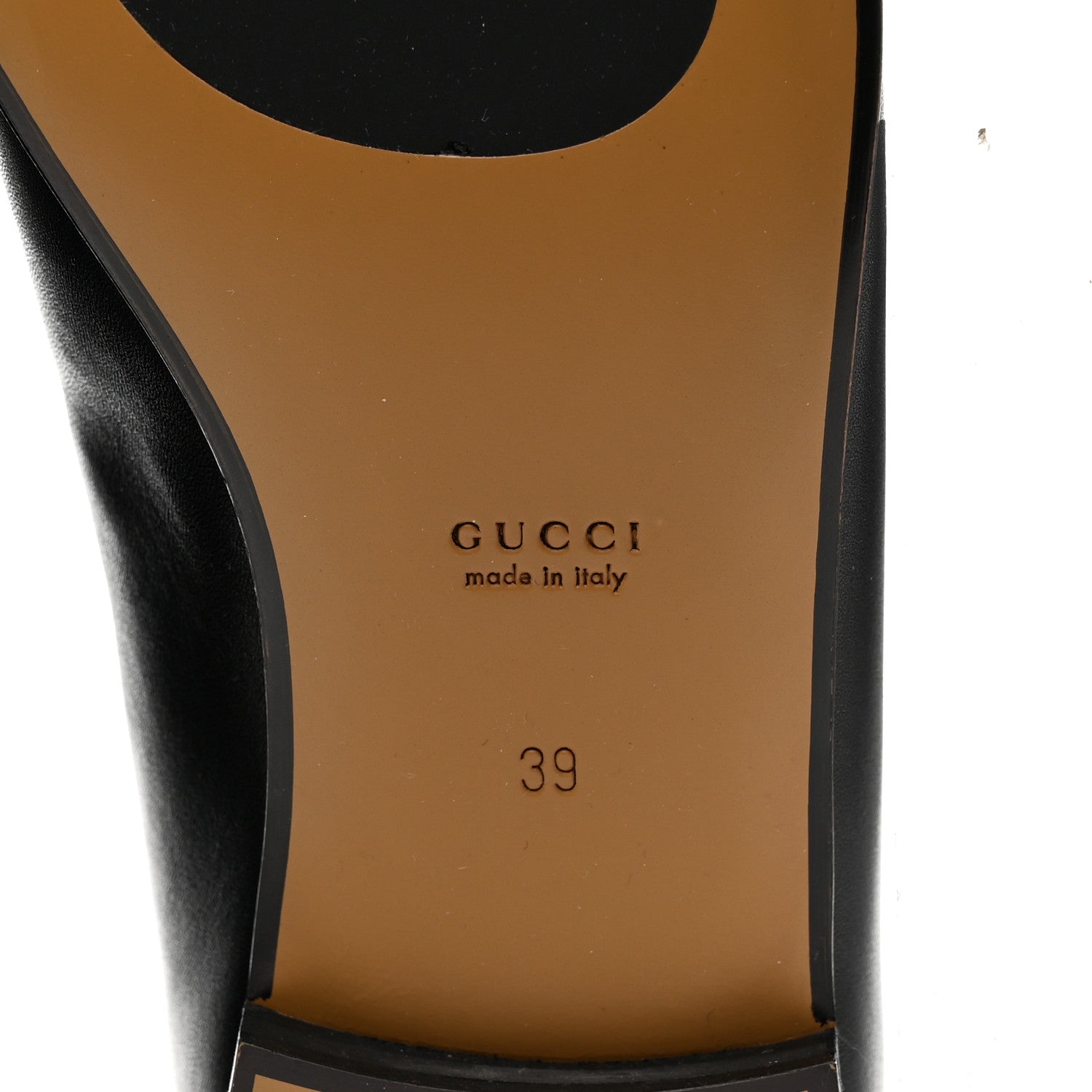 Gucci Calfskin Womens Jordaan Loafers 39 Black 7 of 10