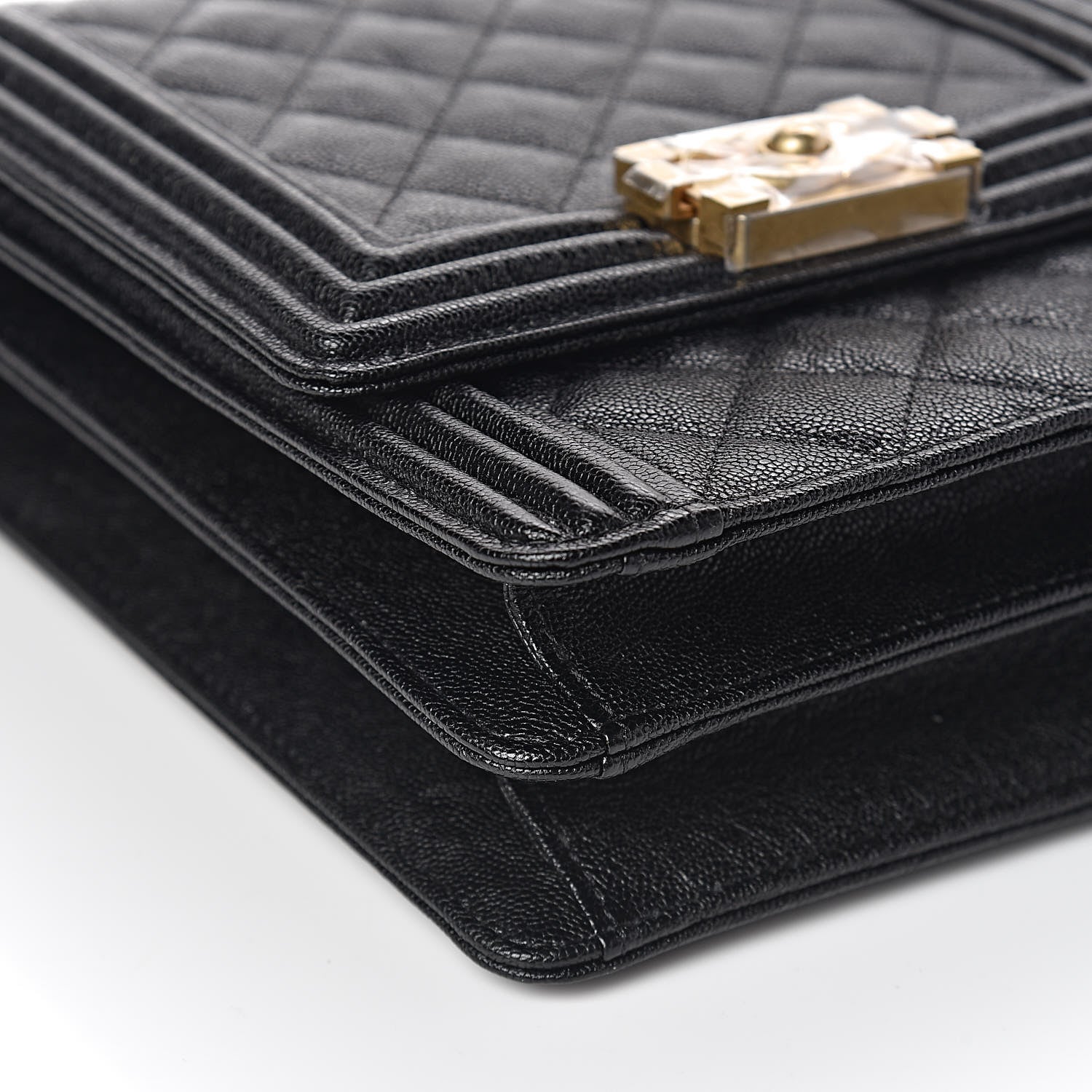 Chanel Caviar Quilted North South Boy Flap Black 5 of 10
