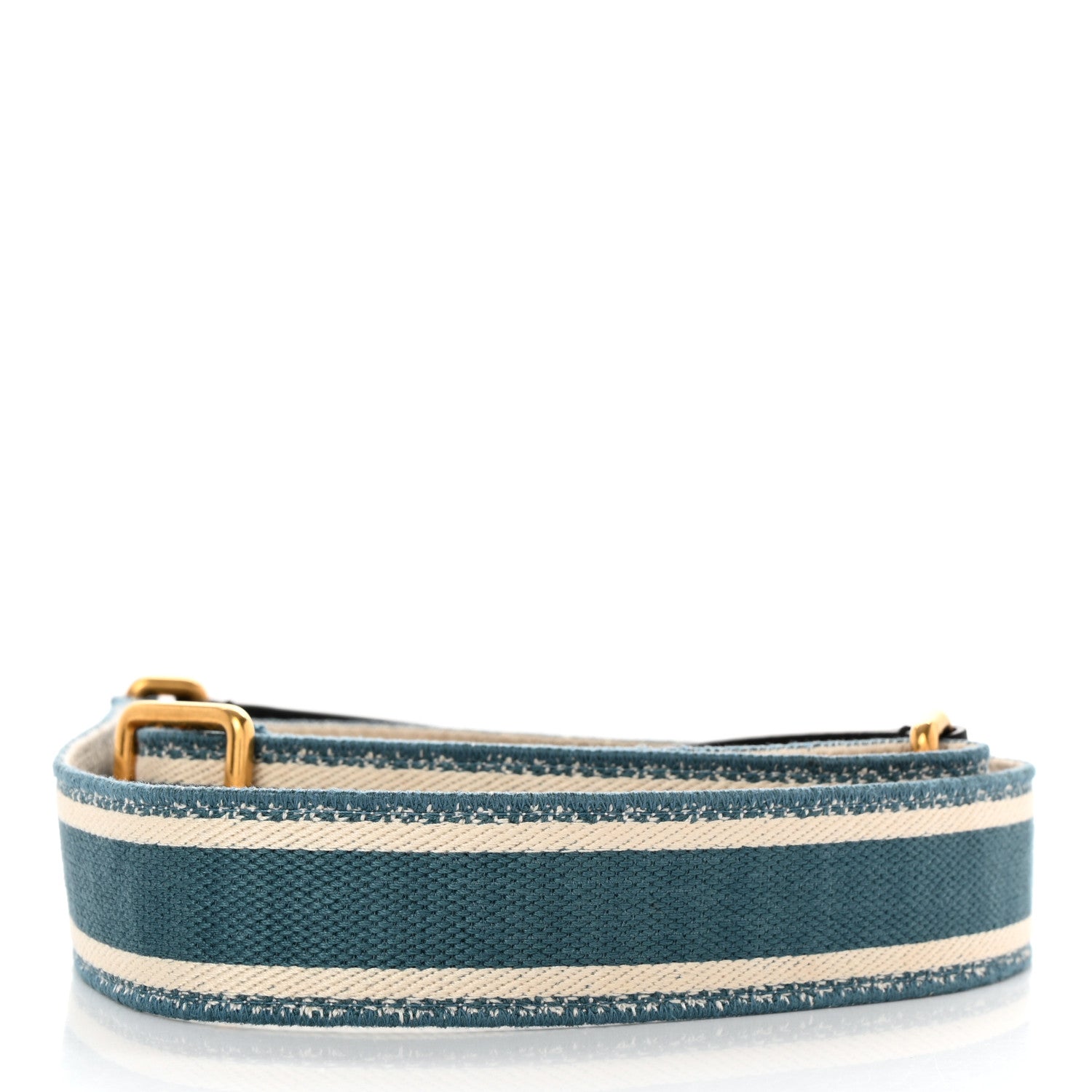 Christian Dior Canvas Embroidered Adjustable Shoulder Strap Deep Ocean 2 of 6