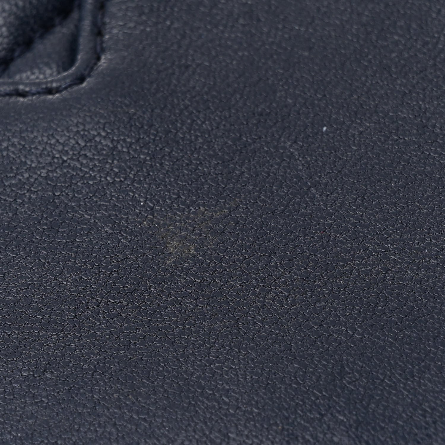Chanel Sheepskin Quilted Vintage Mademoiselle Flap Dark Navy 11 of 15