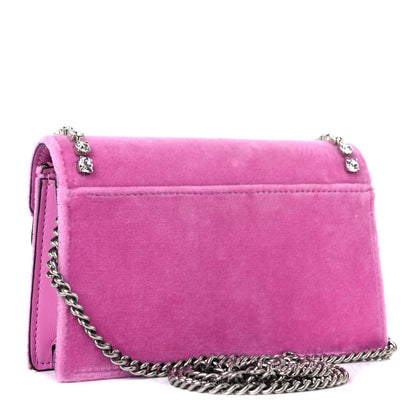 Gucci Velvet Crystal Super Mini Dionysus Shoulder Bag Malva 3 of 15