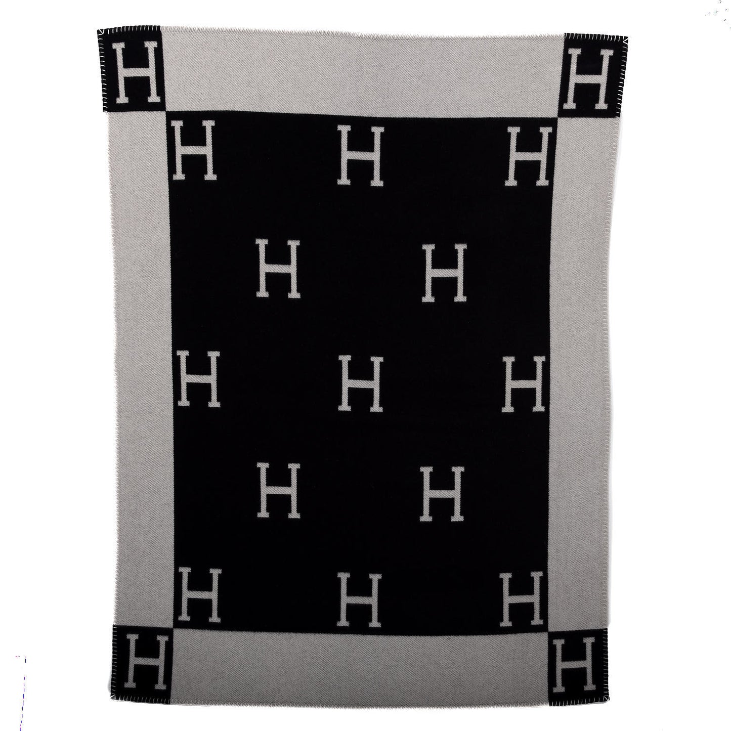 Wool Cashmere Signature Avalon Blanket Black