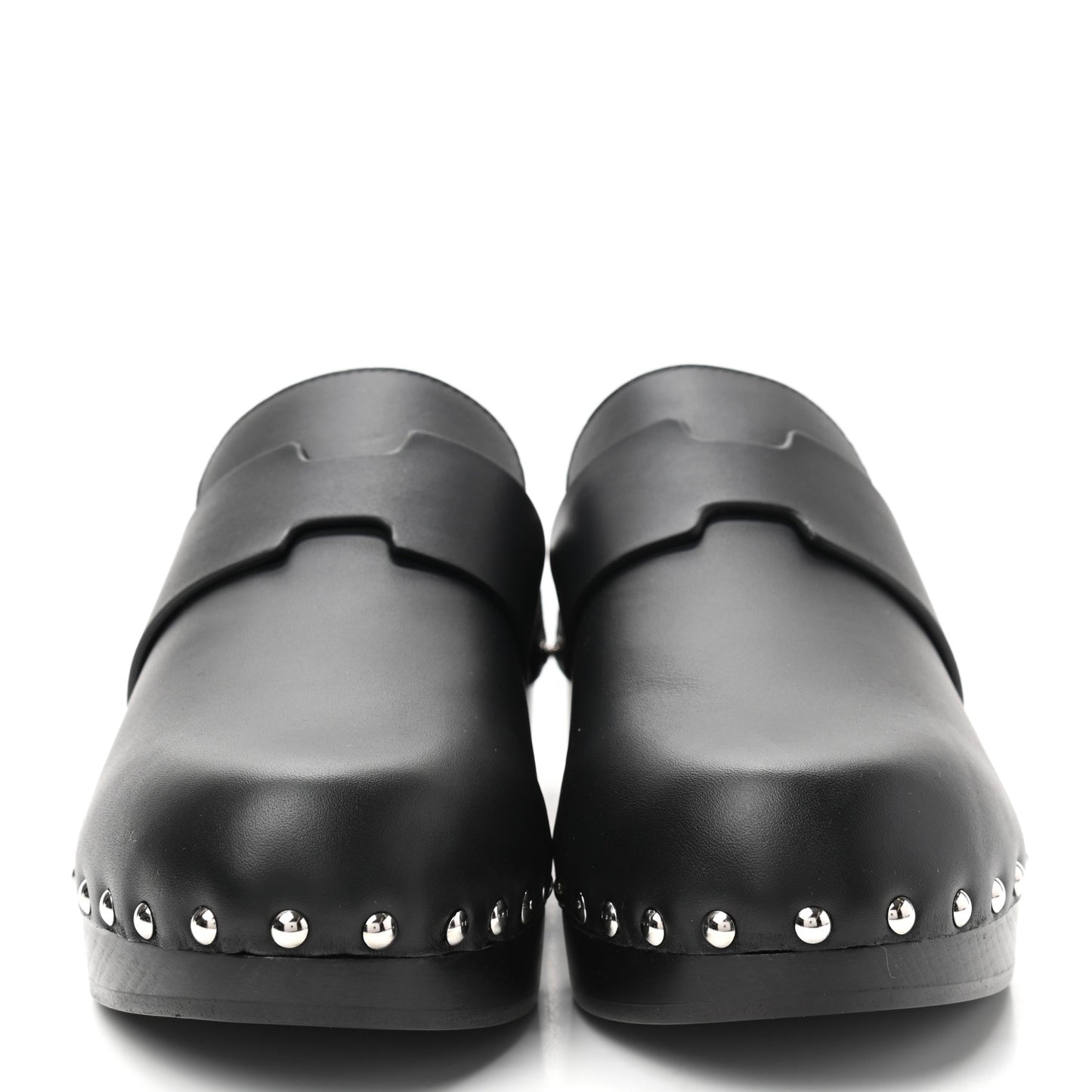 Calfskin Calya Mules 38 Black
