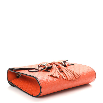 Gucci Soft Microguccissima Mini Emily Chain Shoulder Bag Sun Orange 4 of 10