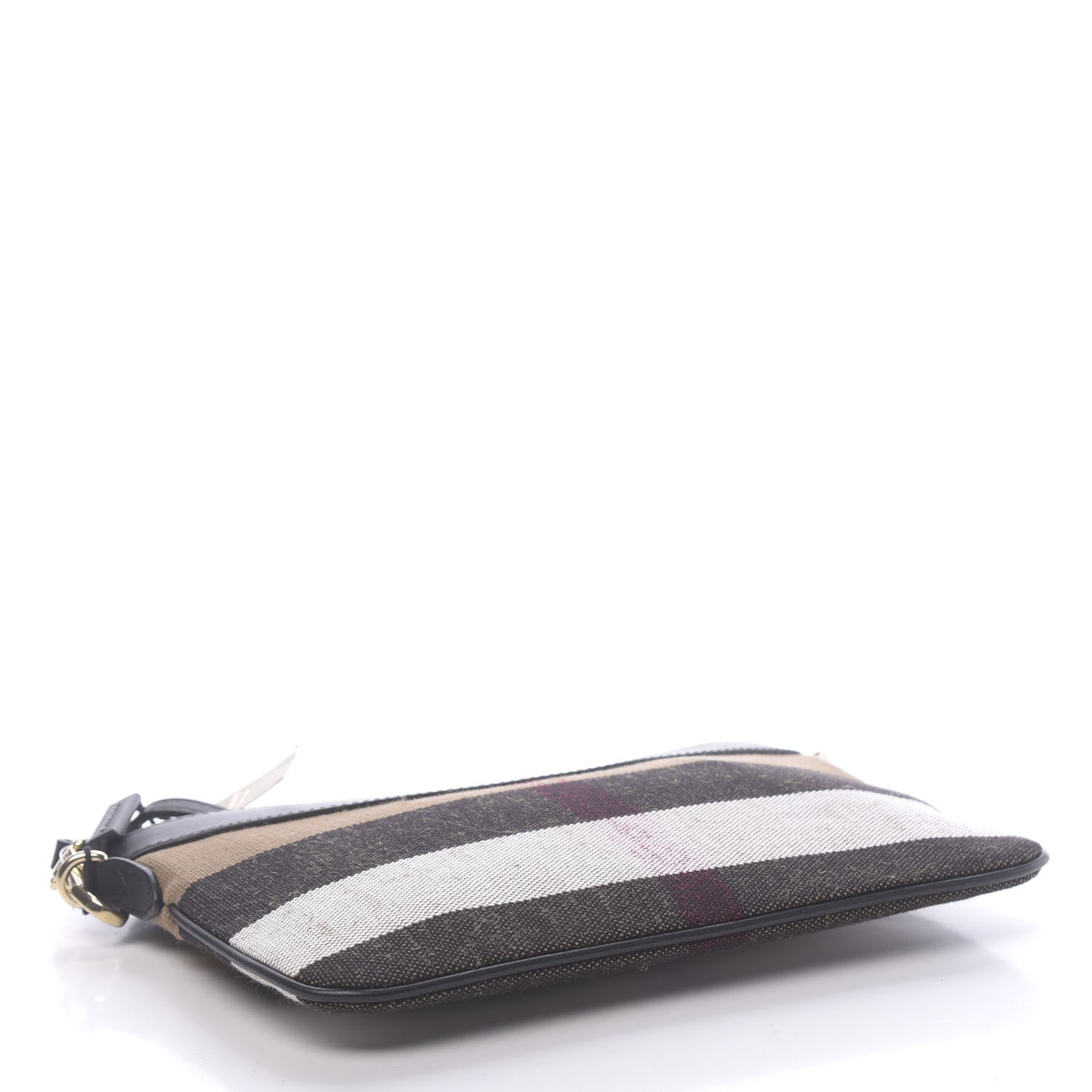 Burberry Mega Check Peyton Crossbody Clutch Bag Black 4 of 9