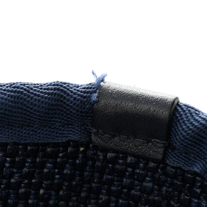 Chanel Woven Straw Raffia Small Deauville Tote Blue 15 of 15