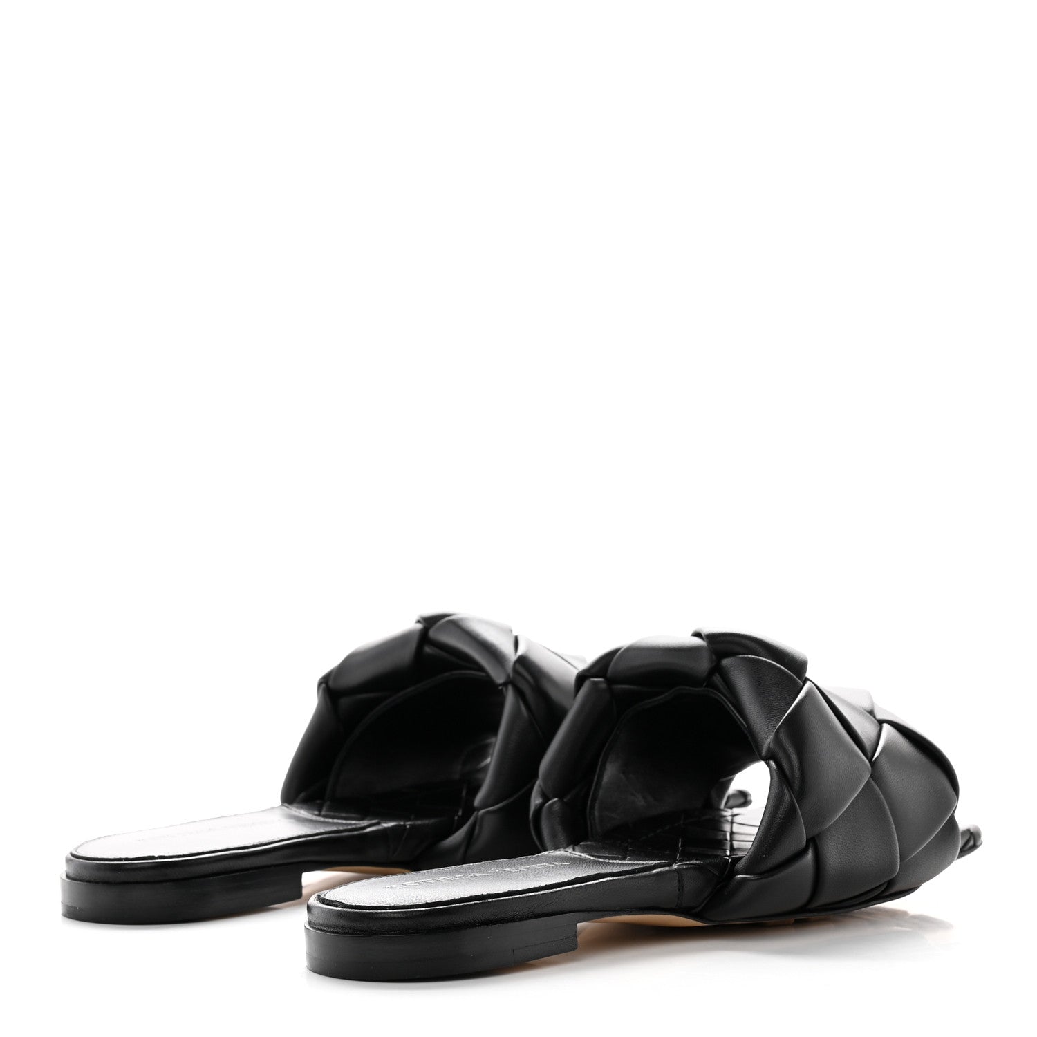 Bottega Veneta Nappa Maxi Intrecciato Lido Flat Sandals 35 Black 4 of 15