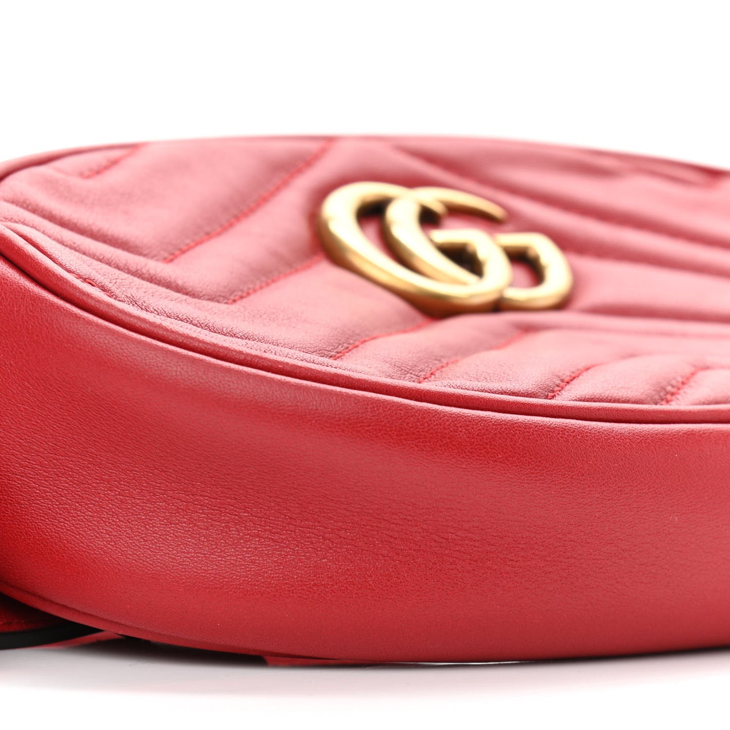 Calfskin Matelasse GG Marmont Belt Bag 75 30 Hibiscus Red