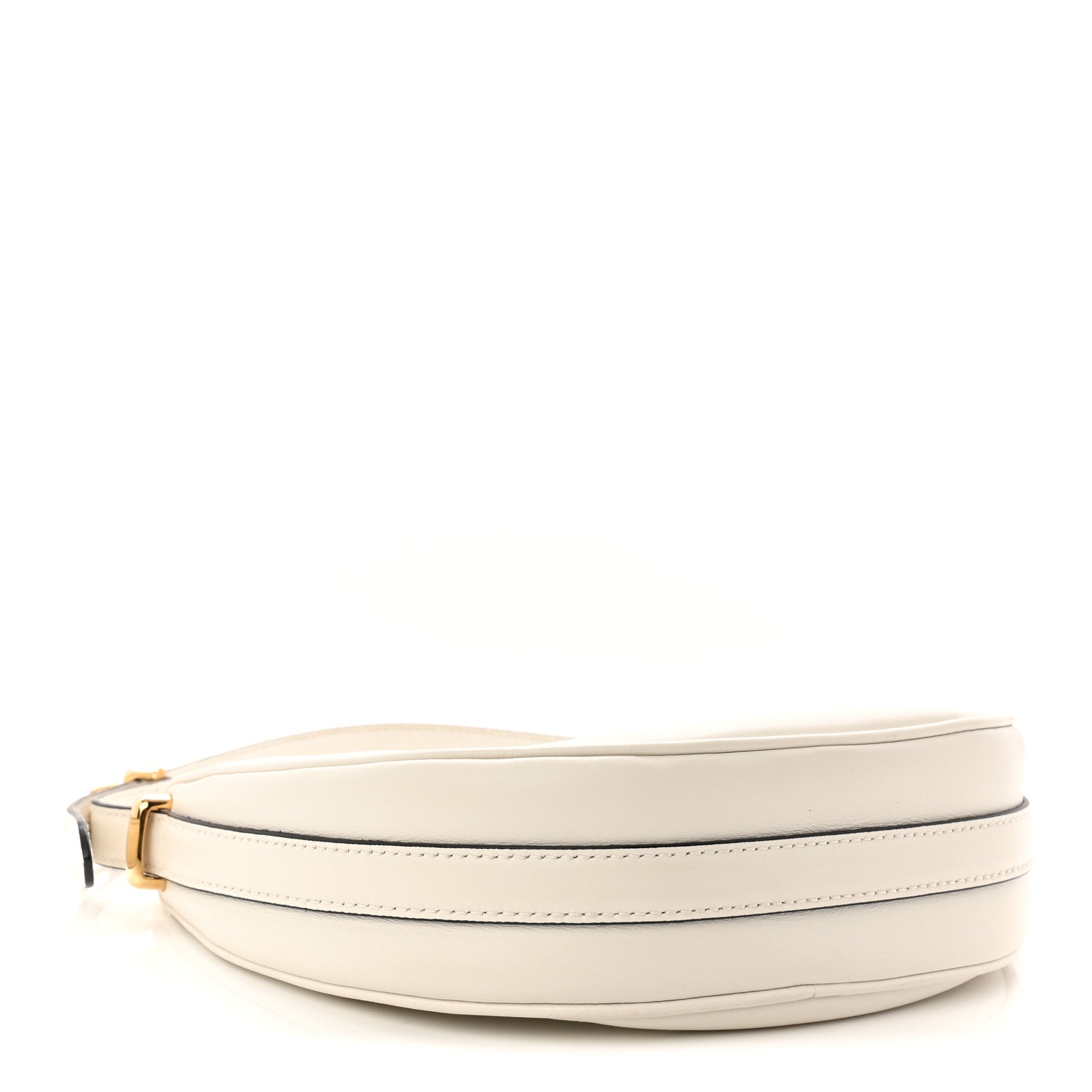 Prada Soft Calfskin Small Arque Shoulder Bag White 4 of 11