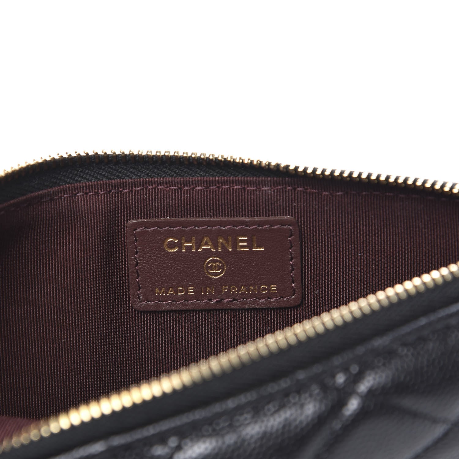 Chanel Caviar Quilted Classic Flat Wallet Pouch Black 6 of 9