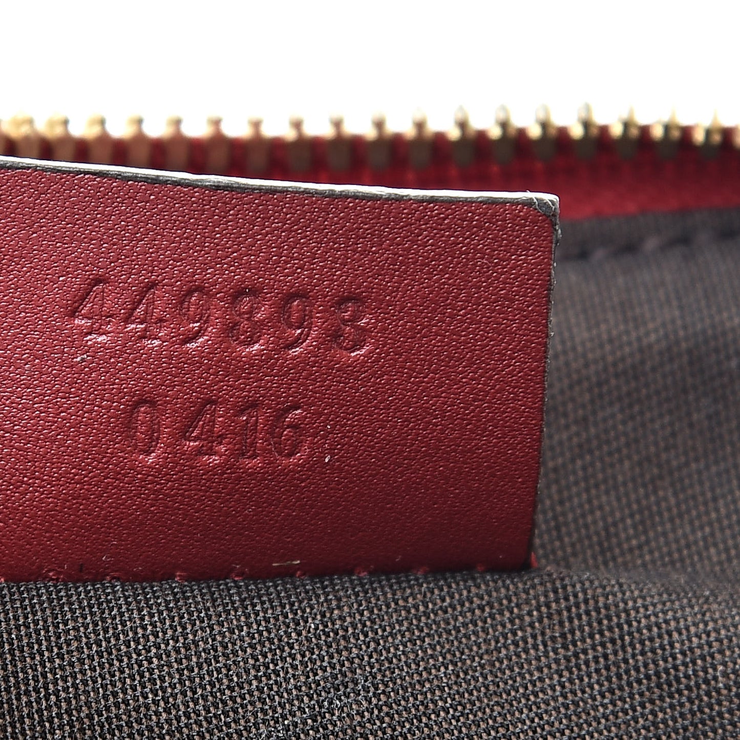 Microguccissima GG Cosmetic Case Red