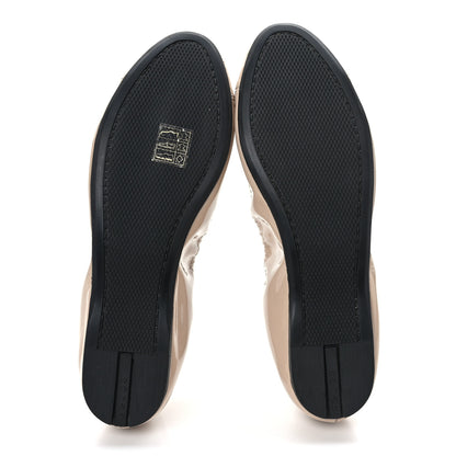 Prada Vernice Ballet Bow Flats 38 Beige 5 of 7