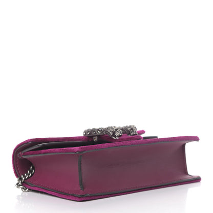 Gucci Velvet Super Mini Dionysus Shoulder Bag Fuchsia Violet Cyclamen 3 of 6