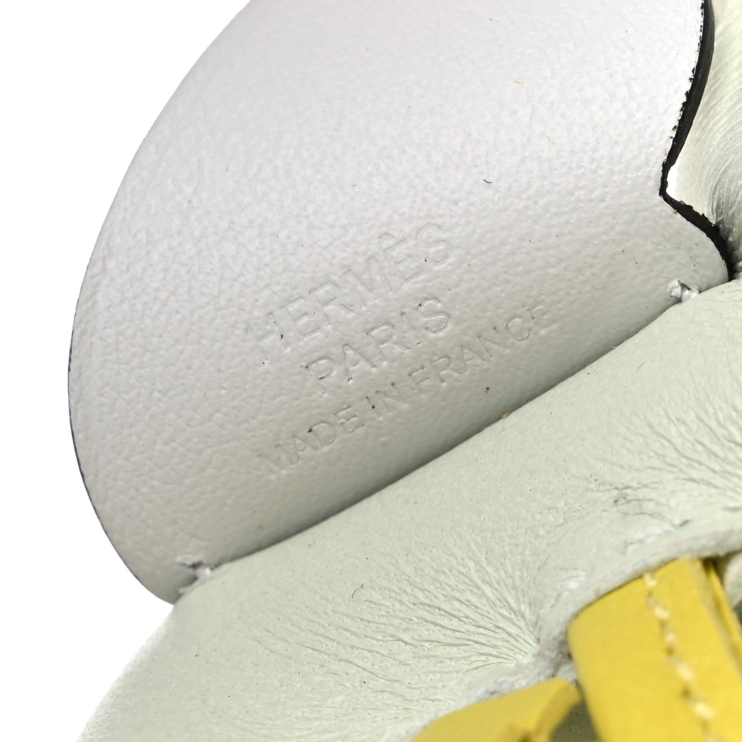 Hermes Milo Lambskin Grigri Rodeo Pegase Horse Bag Charm PM Vert Fizz Lime White 3 of 5