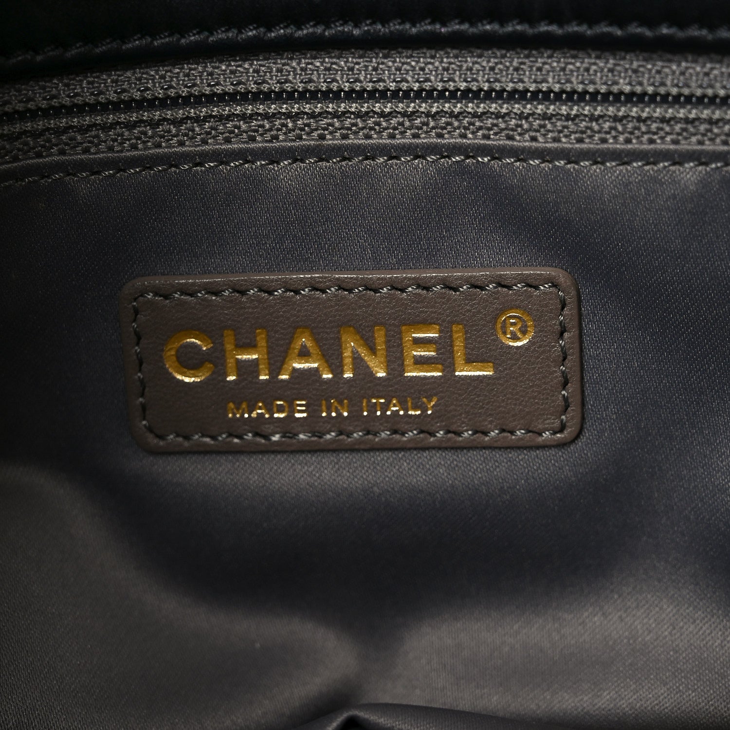 Chanel Calfskin Quilted Stitch Triptych Tote Black 5 of 9