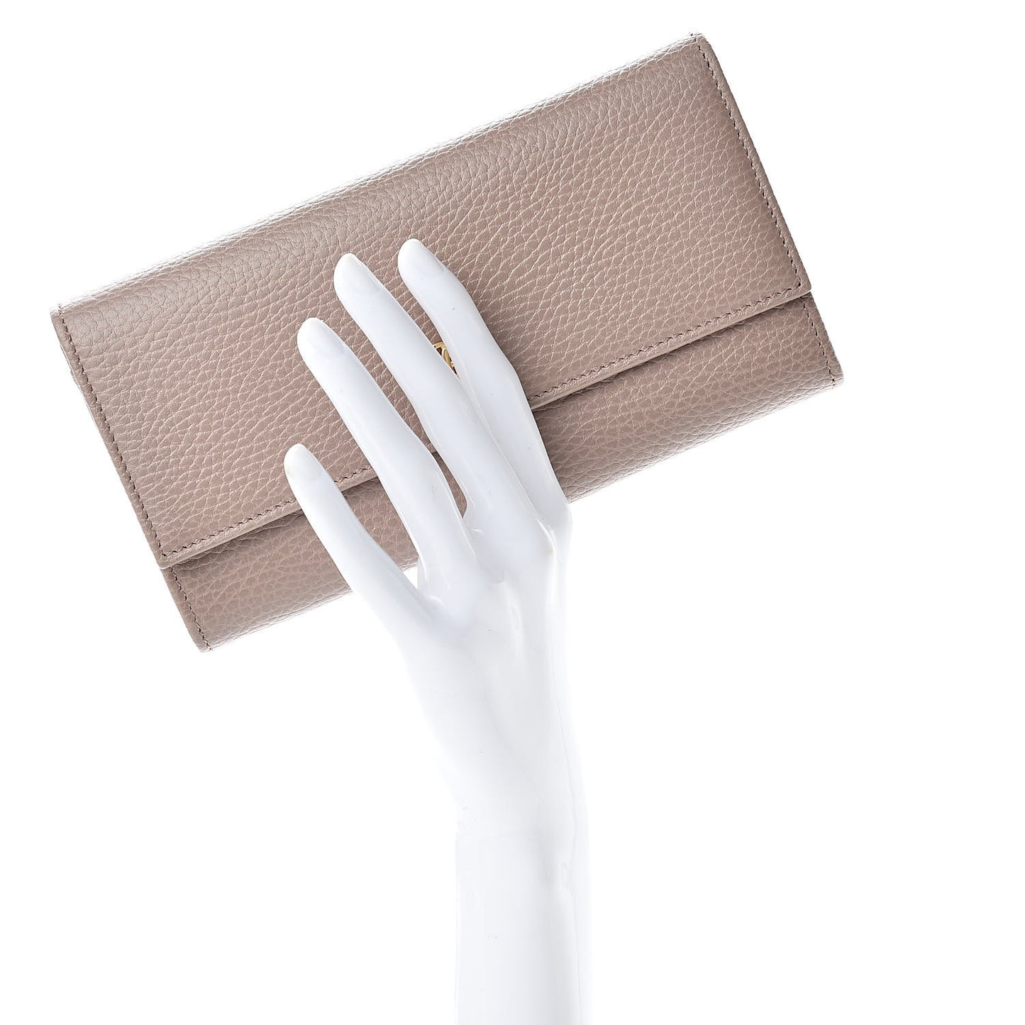 Dollar Calfskin GG Marmont Continental Wallet Porcelain Rose