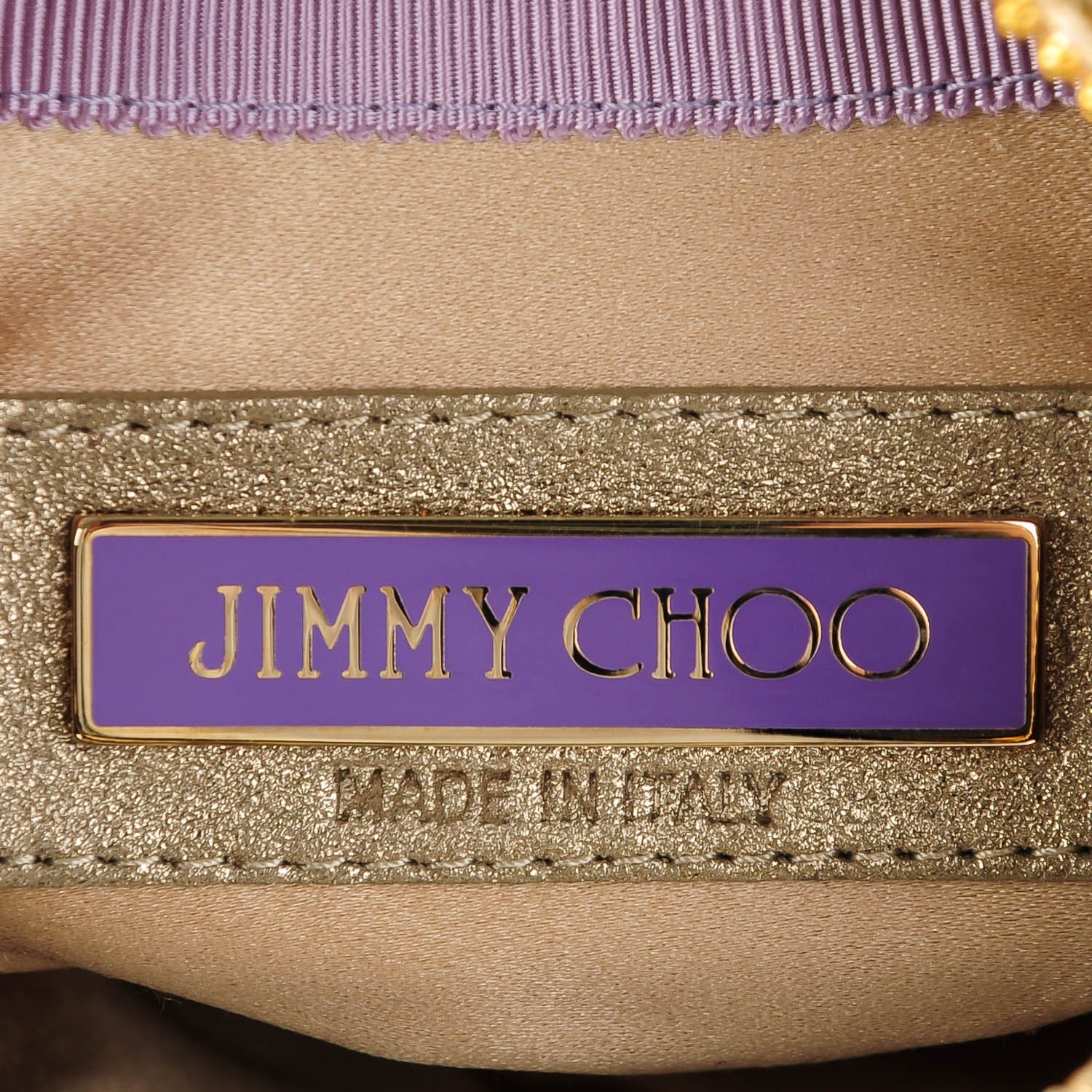 Jimmy Choo Metallic Leather Carina Clutch Gold 6 of 6