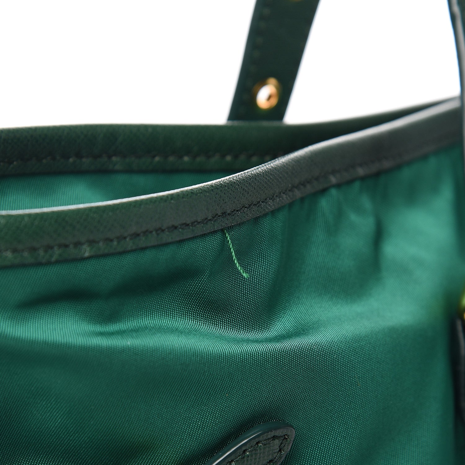 Prada Tessuto Nylon Saffiano Tote Oleandro 17 of 17