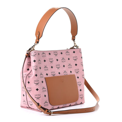 MCM Visetos Medium Klara Hobo Soft Pink 2 of 4