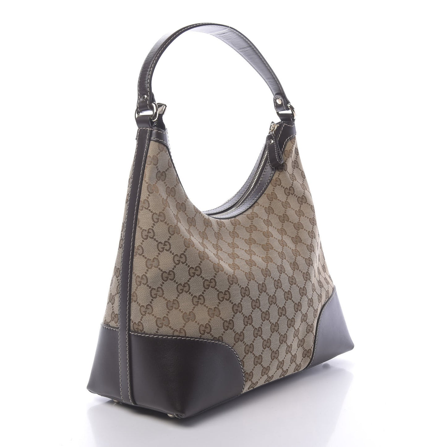 Monogram Medium Lovely Heart Hobo Brown