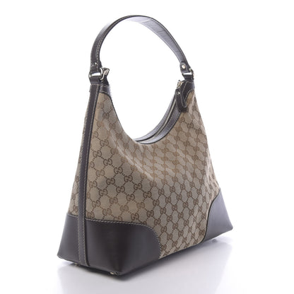 Gucci Monogram Medium Lovely Heart Hobo Brown 3 of 10