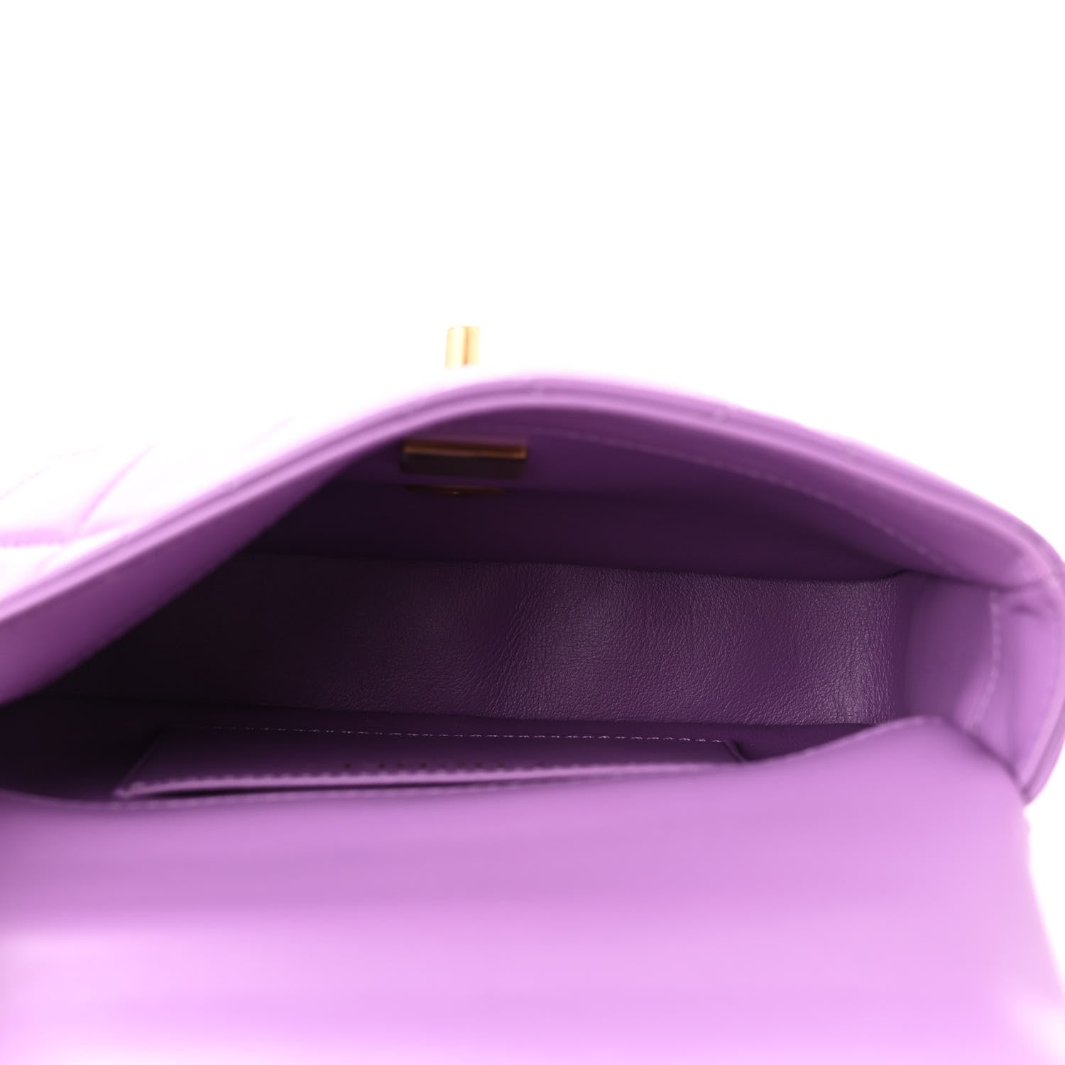 Chanel Lambskin Enamel Quilted Mini Pending CC Square Flap Purple 5 of 10