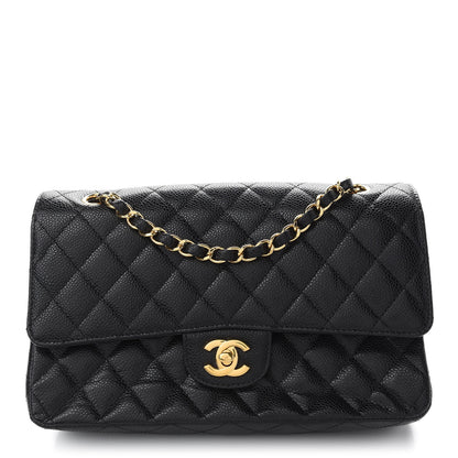 Chanel Caviar Quilted Medium Double Flap Black 1 of 9