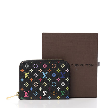 Louis Vuitton Monogram Multicolor Zippy Coin Purse Black Grenade 7 of 7