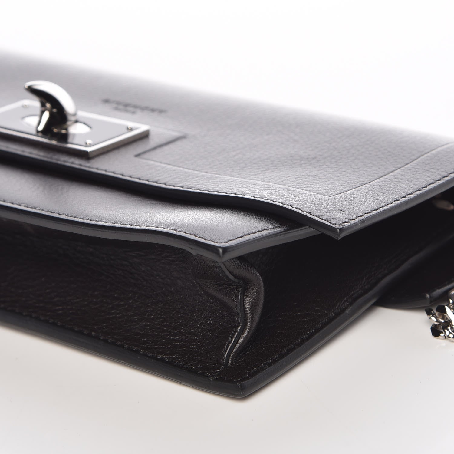Givenchy Calfskin Shark Lock Chain Wallet Black 6 of 11