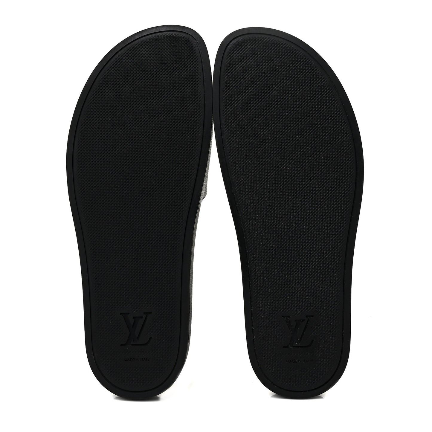Rubber Monogram Mens Waterfront Mules 8.5 Macassar