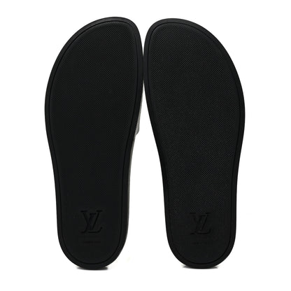 Louis Vuitton Rubber Monogram Mens Waterfront Mules 8.5 Macassar 5 of 9