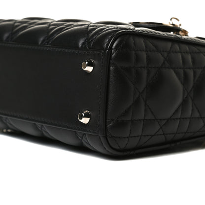Christian Dior Lambskin Cannage Mini Lady Dior Black 10 of 14