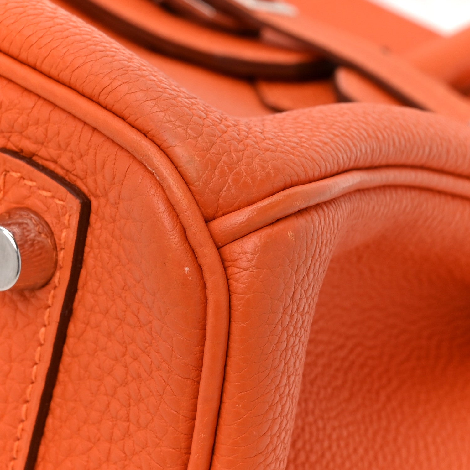 Hermes Togo BIRKIN 30 Orange 9 of 16