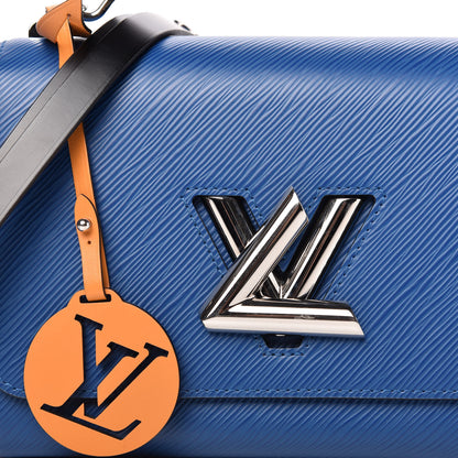 Louis Vuitton Epi Twist Braided Strap Shoulder Bag MM Bleu Roi 9 of 9