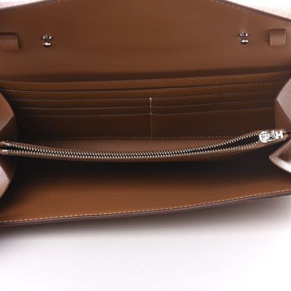 Hermes Epsom Constance Long Wallet To Go Gold 4 of 9