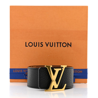 Louis Vuitton Taurillon Calfskin 30mm LV Initiales Reversible Belt 85 34 Black 6 of 6