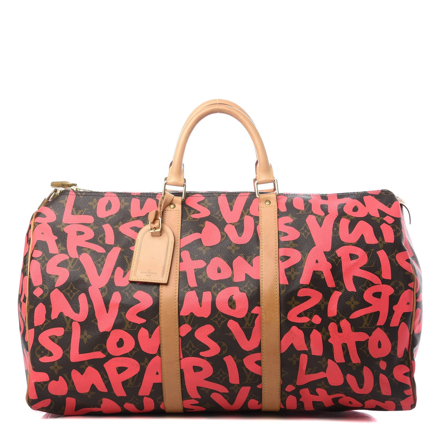 Monogram Graffiti Keepall 50 Fuchsia