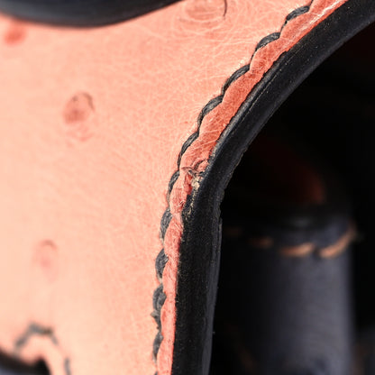 Hermes Ostrich Horseshoe Kelly Sellier 28 Terre Cuite Gris Agate 35 of 39