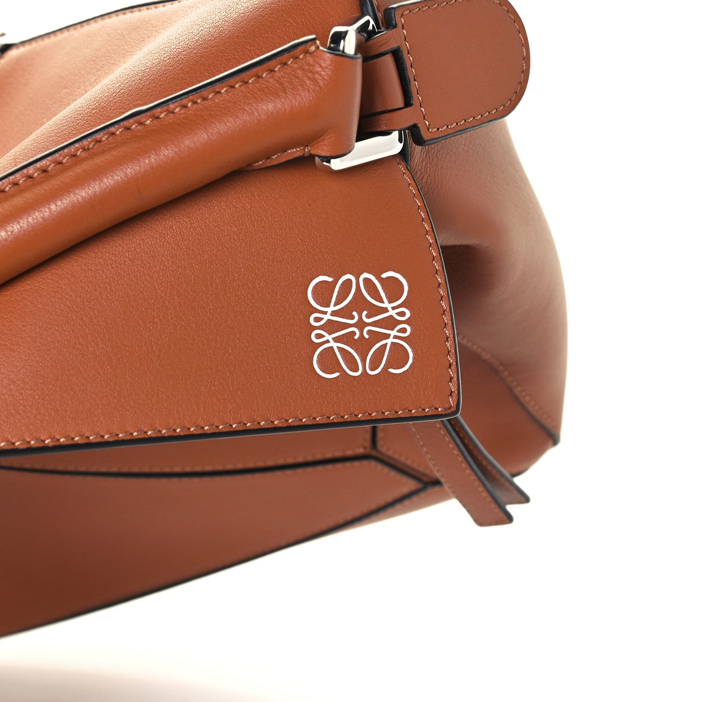 Calfskin Medium Puzzle Bag Tan