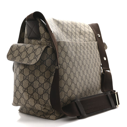 Gucci GG Plus Monogram Messenger Diaper Bag Dark Brown 3 of 10