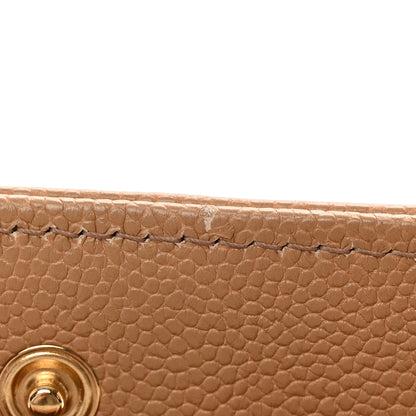 Chanel Caviar Quilted Large Boy Gusset Flap Wallet Beige 10 of 12