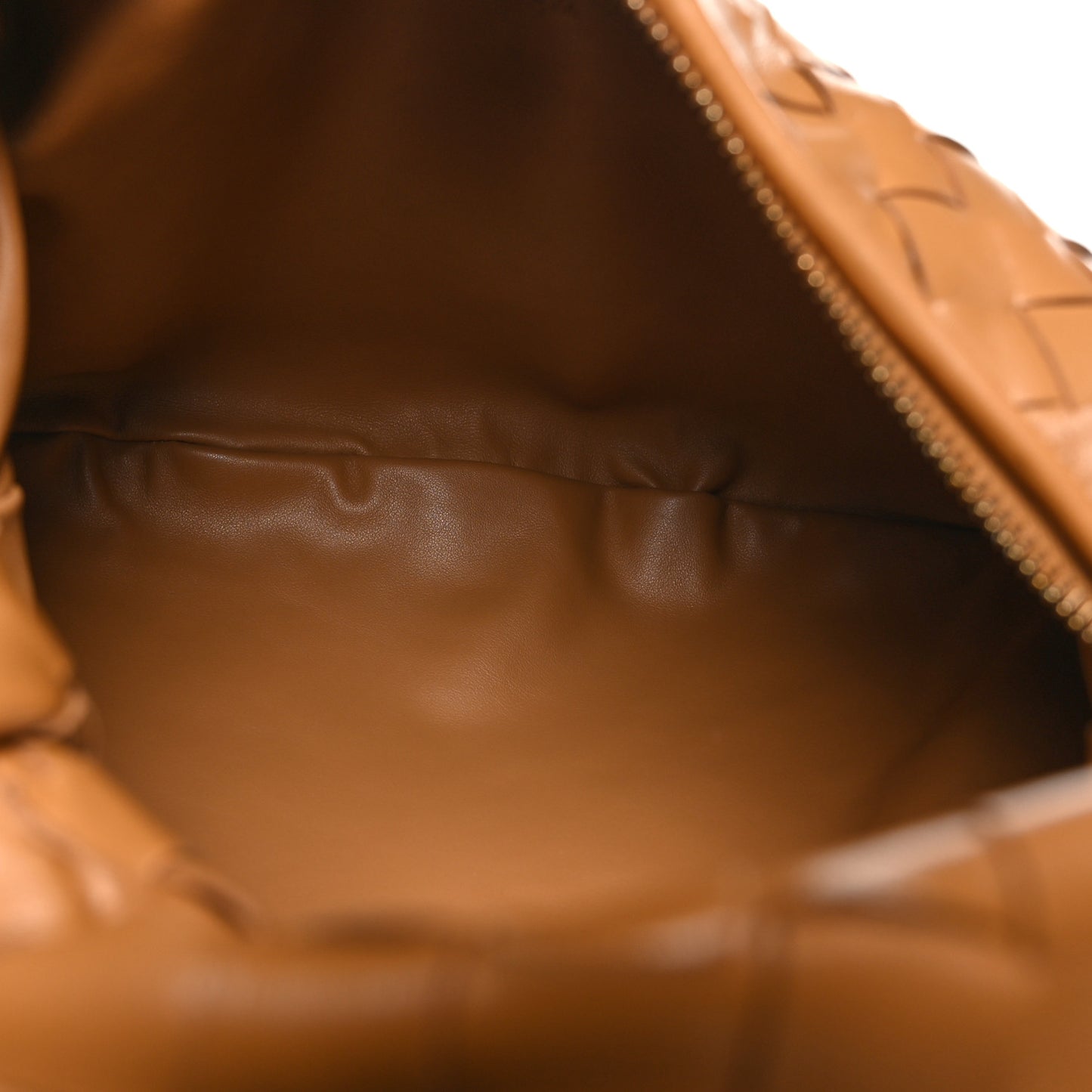 Nappa Intrecciato Teen Jodie Hobo Caramel