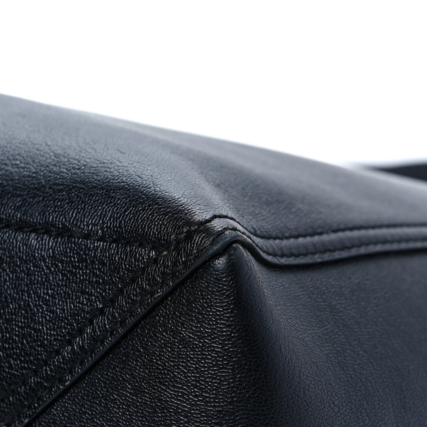 New Sakai Calfskin Lux Medium Dahlia Tote Black