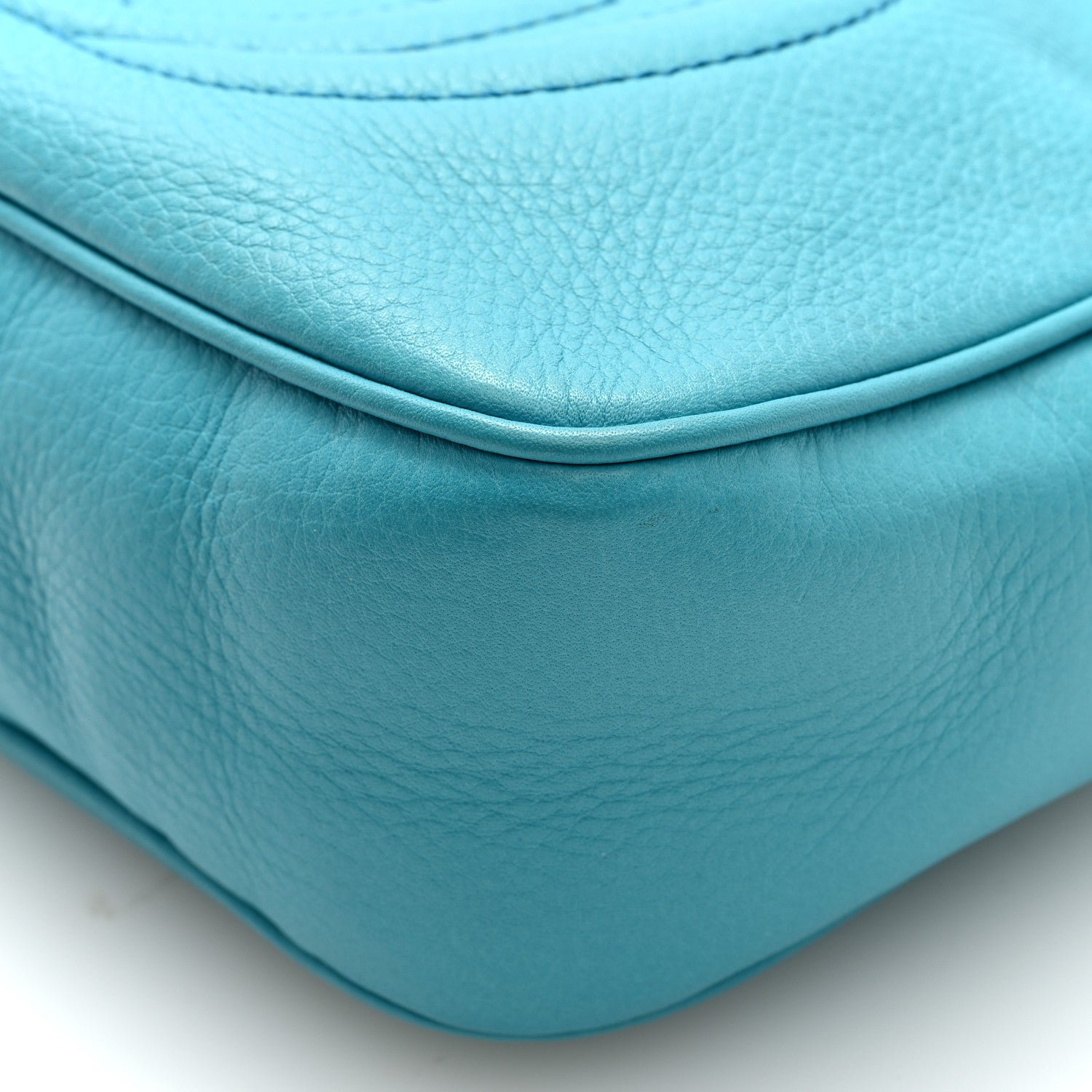Gucci Pebbled Calfskin Small Soho Disco Bag Deep Cobalt 10 of 10