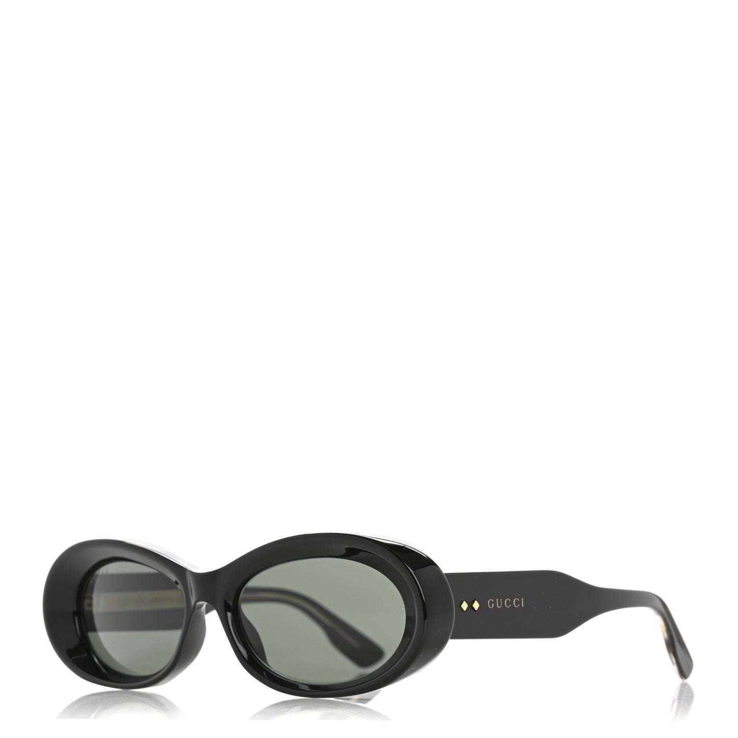 Acetate Oval Frame GG1527S Sunglasses Black