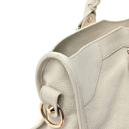 Balenciaga Chevre Gold Metallic Edge Hardware City White 11 of 17