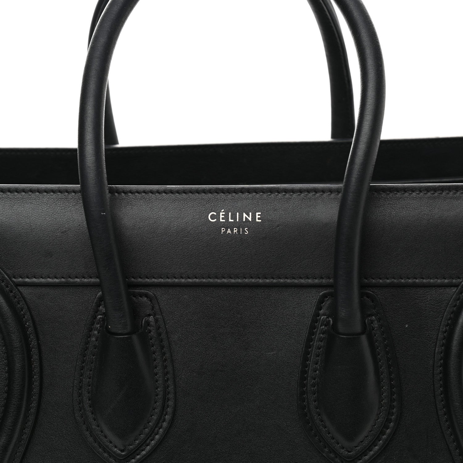 Celine Smooth Calfskin Micro Luggage Black 6 of 13
