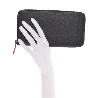 Hermes Epsom Silk'In Wallet Graphite Potiron 2 of 8
