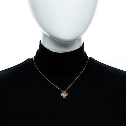Van Cleef & Arpels 18K Yellow Gold Guilloche Vintage Alhambra Pendant Necklace 2 of 5